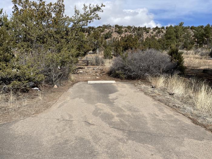 A photo of pull-in driveway at Site 56 of Loop Coyote  at JUNIPER CAMPGROUND