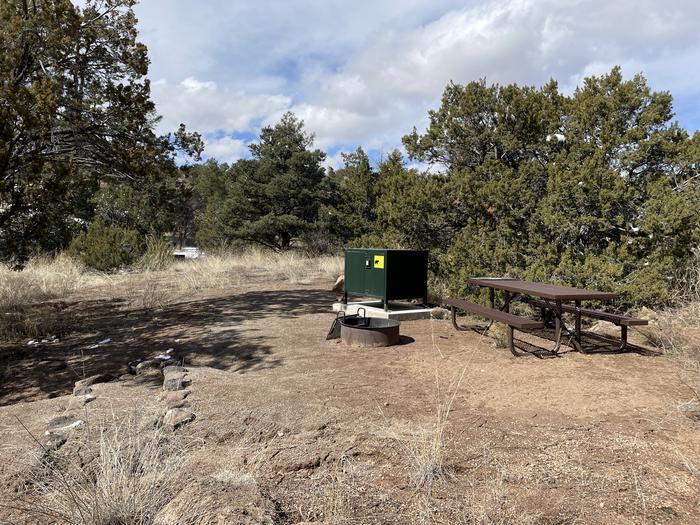 A photo of Site 56 of Loop Coyote  at JUNIPER CAMPGROUND with Picnic Table, Fire Pit, Food Storage
