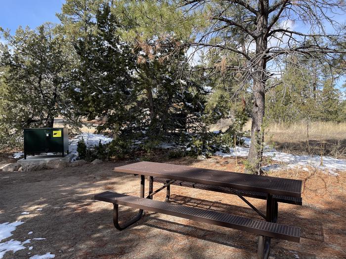 A photo of Site 44 of Loop Coyote  at JUNIPER CAMPGROUND with Picnic Table, Food Storage