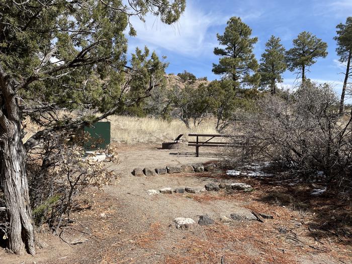 A photo of Site 57 of Loop Coyote  at JUNIPER CAMPGROUND from pull-in driveway 