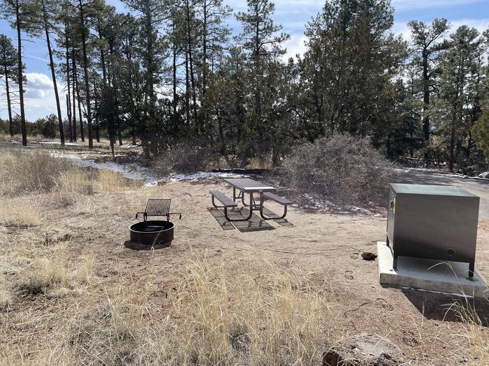 A photo of Site 57 of Loop Coyote  at JUNIPER CAMPGROUND with Picnic Table, Fire Pit, Food Storage
