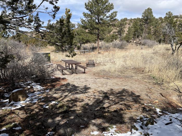 A photo of Site 57 of Loop Coyote  at JUNIPER CAMPGROUND with Picnic Table, Fire Pit