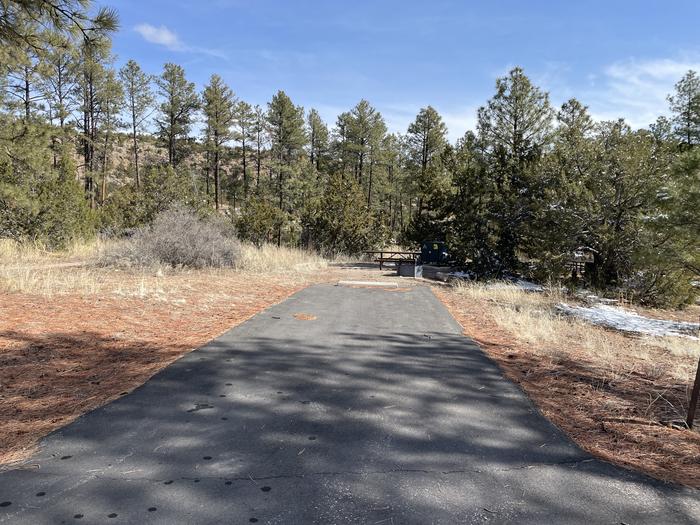 A photo of pull-in driveway at Site 45 of Loop Coyote  at JUNIPER CAMPGROUND