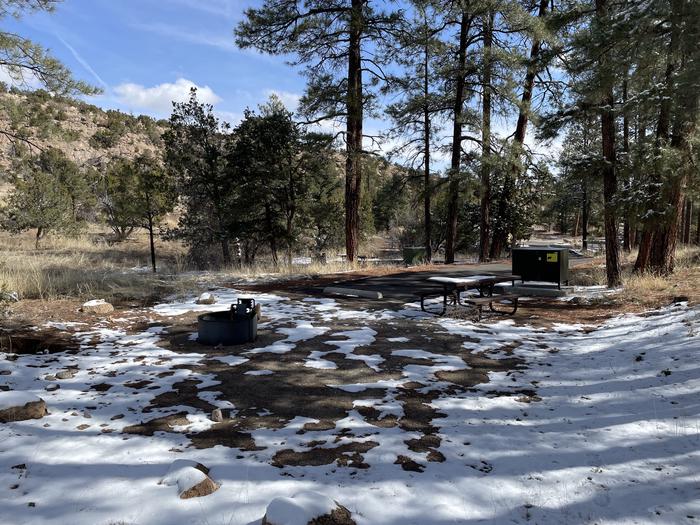 A photo of Site 52 of Loop Coyote  at JUNIPER CAMPGROUND with Picnic Table, Fire Pit, Food Storage