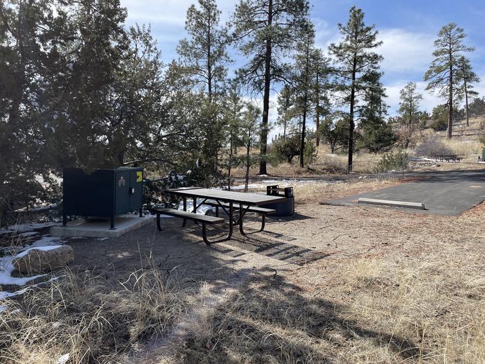 A photo of Site 45 of Loop Coyote  at JUNIPER CAMPGROUND with Picnic Table, Food Storage