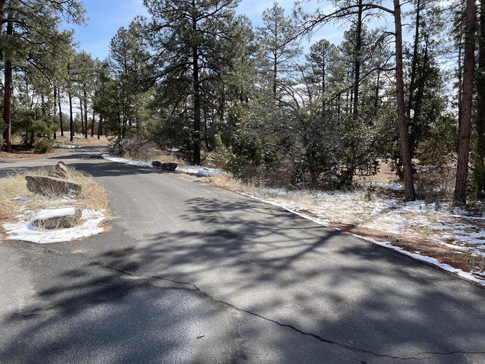 A photo of pull-thru driveway at Site 55 of Loop Coyote  at JUNIPER CAMPGROUND
