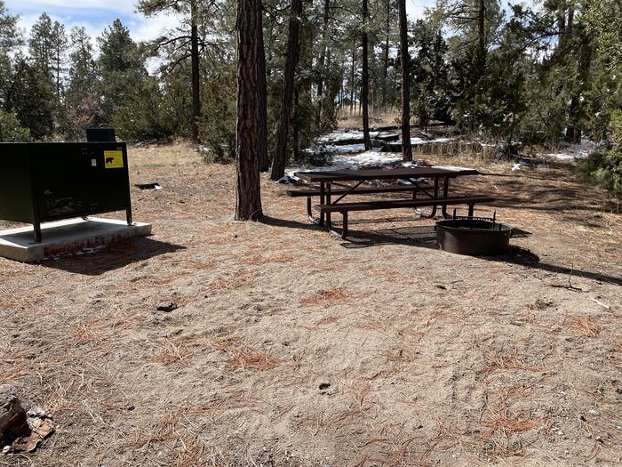 A photo of Site 55 of Loop Coyote  at JUNIPER CAMPGROUND with Picnic Table, Fire Pit, Food Storage