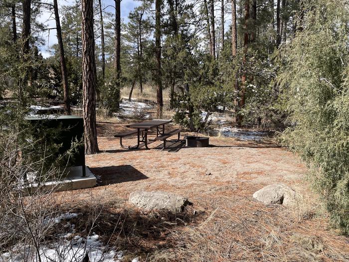 A photo of Site 55 of Loop Coyote  at JUNIPER CAMPGROUND with Picnic Table, Fire Pit