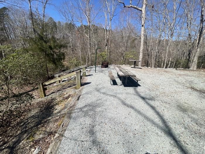 A photo of Site 55 of Loop RIGH at LONGWOOD PARK with Picnic Table, Fire Pit, Lantern PoleA photo of Site 55 of Loop RIGH at LONGWOOD PARK with Picnic Table, Fire Pit, Lantern Pole and steps.
