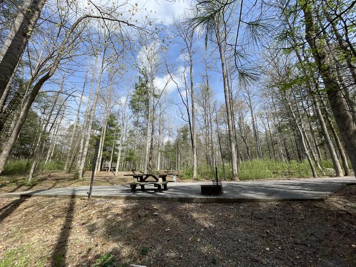 A photo of Site 017 of Loop A at INDIAN BOUNDARY with Picnic Table, Electricity Hookup, Fire Pit