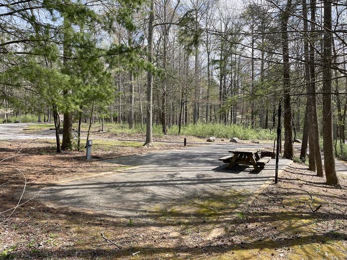 A photo of Site 016 of Loop A at INDIAN BOUNDARY with Picnic Table, Electricity Hookup, Fire Pit