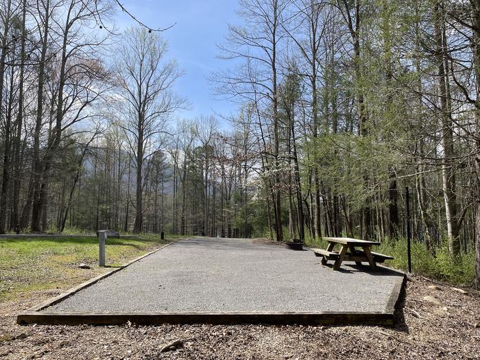 A photo of Site 014 of Loop A at INDIAN BOUNDARY with Picnic Table, Electricity Hookup, Fire Pit
