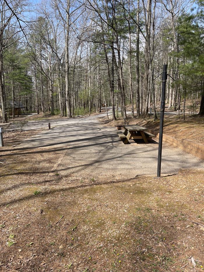A photo of Site 003 of Loop A at INDIAN BOUNDARY with Picnic Table, Electricity Hookup, Fire Pit, Tent Pad, Lantern Pole