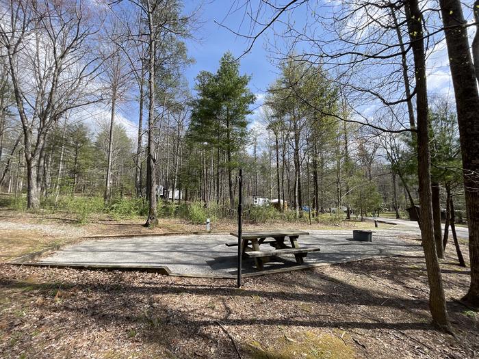 A photo of Site 024 of Loop A at INDIAN BOUNDARY with Picnic Table, Fire Pit, Lantern Pole