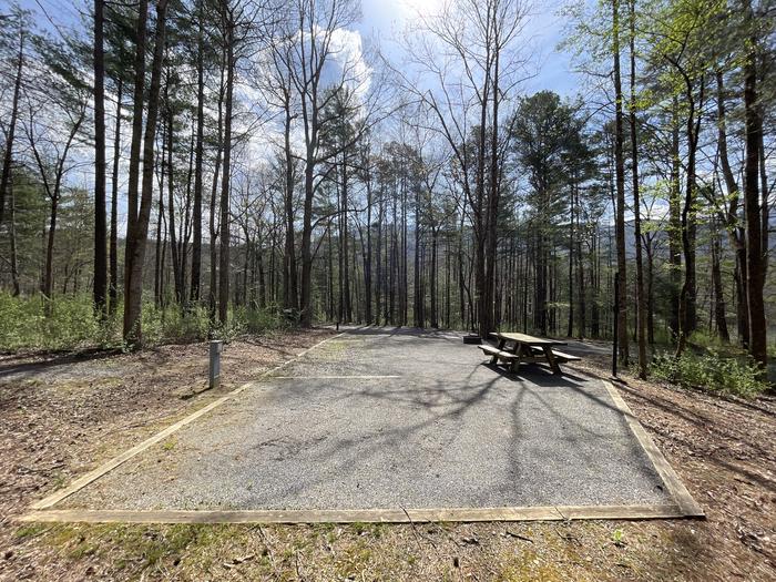 A photo of Site 023 of Loop A at INDIAN BOUNDARY with Picnic Table, Electricity Hookup, Fire Pit