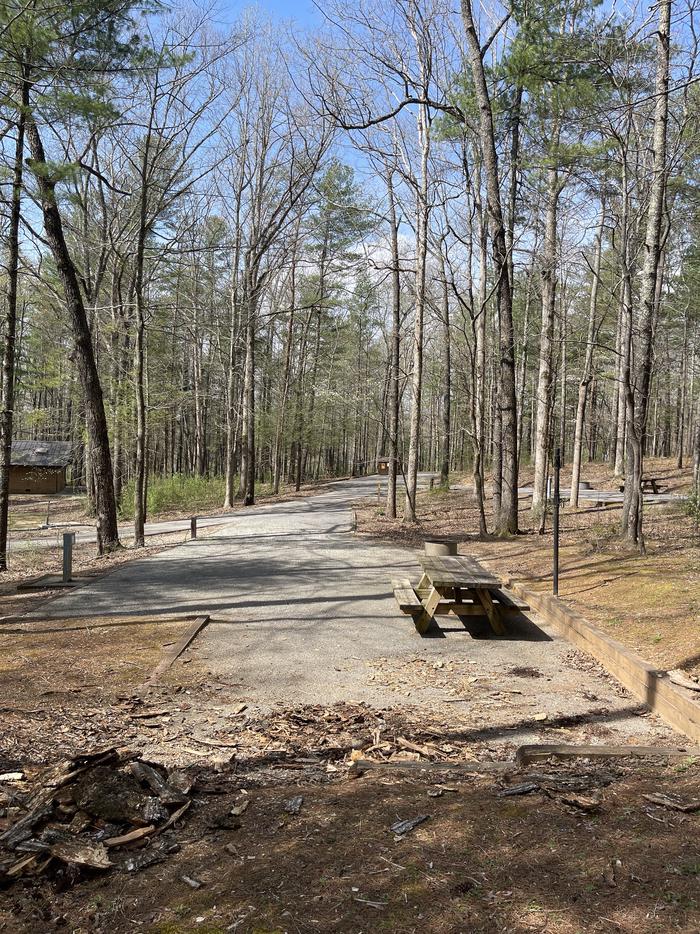 A photo of Site 004 of Loop A at INDIAN BOUNDARY with Picnic Table, Electricity Hookup, Fire Pit, Lantern Pole