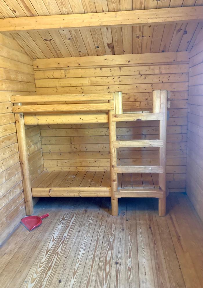 Cabin Back Room with Bunk Beds