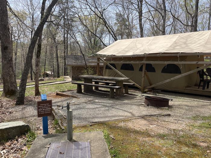 Glamping Tent #74 - near water hydrant & bathhouse