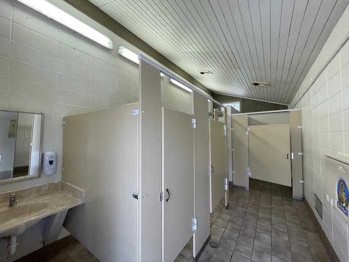 Interior of glamping bathhouse (womens)