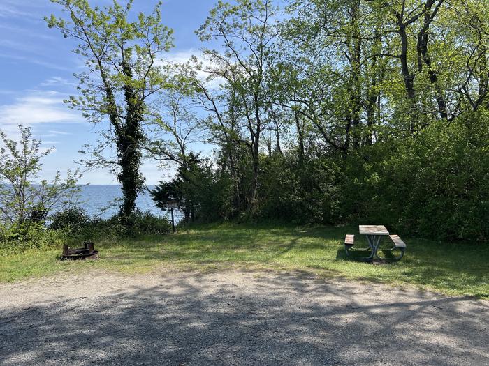 A photo of Site H2 of Loop Hog Point at MWR Hog Point Campgrounds with Picnic Table, Waterfront