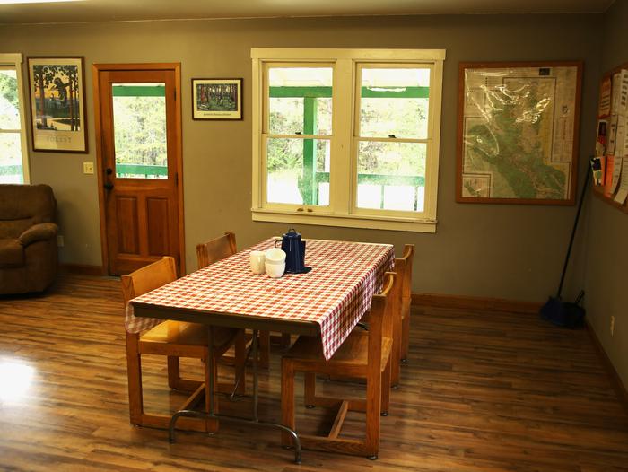 BEND GUARD STATIONDining room area in Cookhouse.