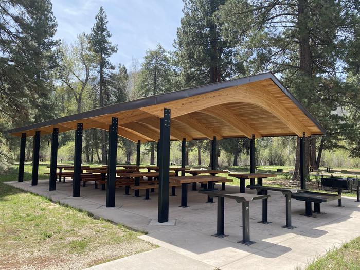 Shelter is located within Site 100Site 100 Picnic Shelter