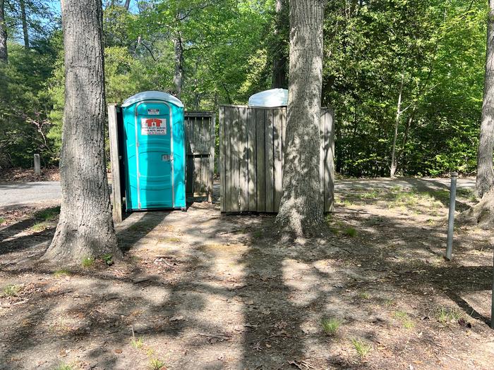 A photo of porta pottie location in Pax River Paradise Grove Campgrounds