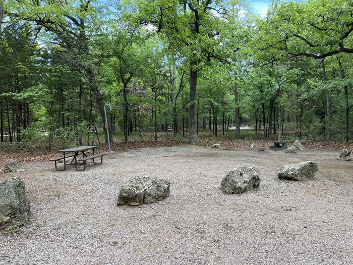 A photo of Site 04 at Cold Springs Campground (OK) Chickasaw NRA with Picnic Table, Fire Pit, Lantern Pole 2A photo of Site 04 of Loop Cold Springs at Cold Springs Campground (OK) Chickasaw NRA with Picnic Table, Fire Pit, Tent Pad, Lantern Pole