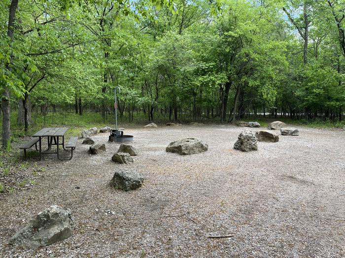 A photo of Site 21 at Cold Springs Campground (OK) Chickasaw NRA