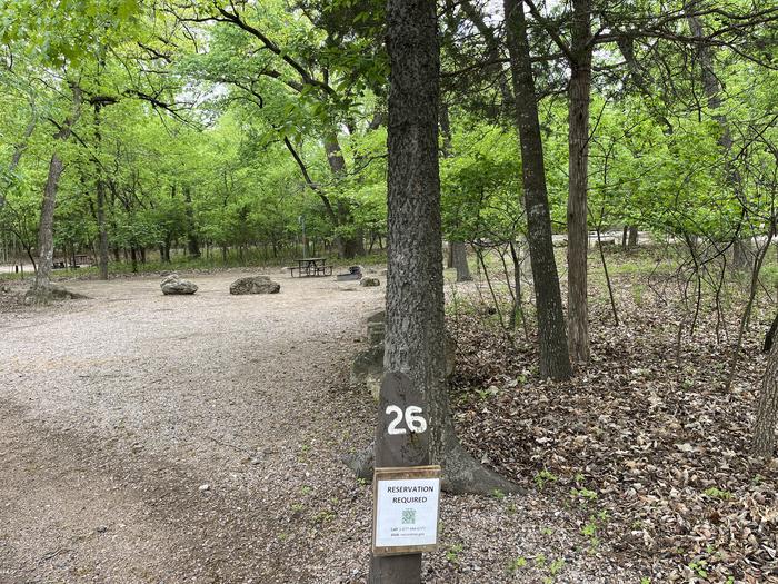 A photo of Site 26 at Cold Springs Campground (OK) Chickasaw NRA