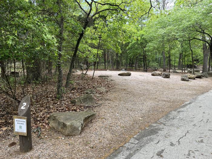 A photo of Site 2 at Cold Springs Campground (OK) Chickasaw NRA.