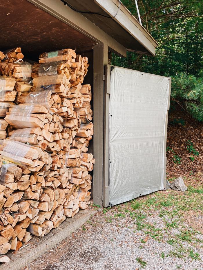 Firewood and Ice available for purchase at Lake Powhatan 