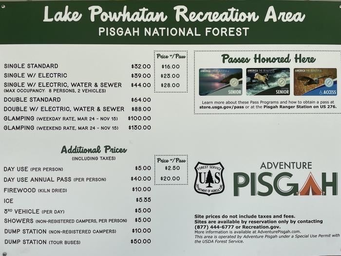 Lake Powhatan Rates