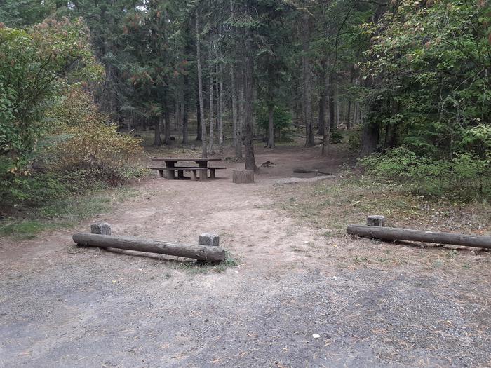 A photo of Site 007 of Loop MOKINS BAY CAMPGROUND at MOKINS BAY CAMPGROUND with Picnic Table, Fire Pit, Shade