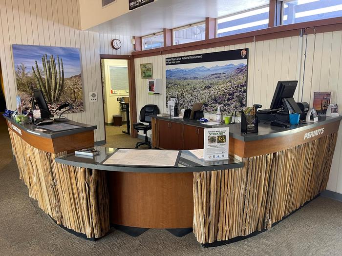 VC DeskThe information desk has great material to assist with trip planning.