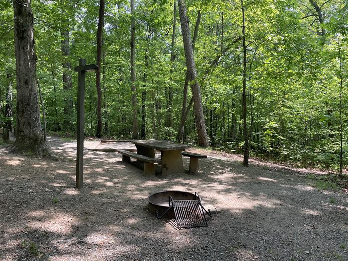 Lake Powhatan Hard Times #92 - fire pit and picnic table 