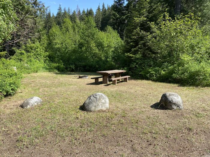 A photo of Site 016 of Loop SOUTH LOOP at BUMBLEBEE CAMPGROUND with Picnic Table, Fire Pit