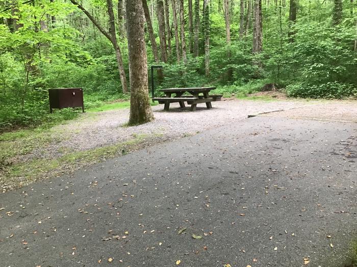 DAVIDSON RIVER Campground, Site134, Roadside Loop. Four sites from bathhouse on the loop. Water spigot nearby. Wooded site. 