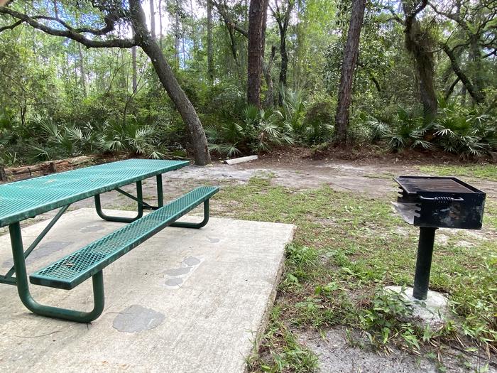 A photo of Site 6 of Loop Fore Lake at Fore Lake Campground with Picnic Table, Fire Pit, Shade, Food Storage, Lantern Pole