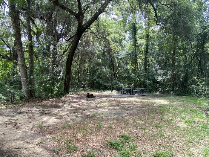 A photo of Site 5 of Loop Lake Eaton at Lake Eaton Campground with Picnic Table, Fire Pit, Shade, Lantern Pole