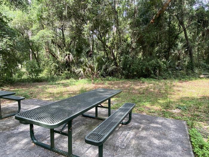 A photo of Site 4 of Loop Lake Eaton at Lake Eaton Campground with Picnic Table, Fire Pit, Shade, Lantern Pole