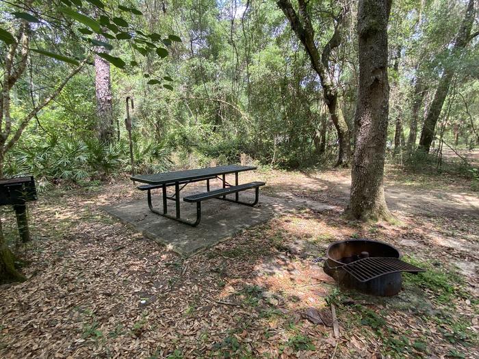 A photo of Site 2 of Loop Lake Eaton at Lake Eaton Campground with Picnic Table, Fire Pit, Shade, Lantern Pole