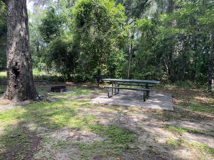 A photo of Site 7 of Loop Lake Eaton at Lake Eaton Campground with Picnic Table, Fire Pit, Shade, Food Storage, Lantern Pole