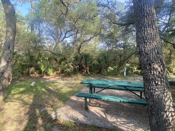 A photo of Site 17 of Loop Fore Lake at Fore Lake Campground with Picnic Table, Electricity Hookup, Fire Pit, Shade, Food Storage, Lantern Pole