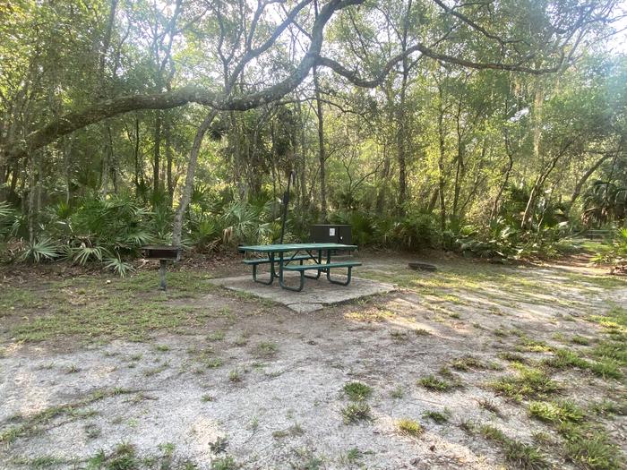A photo of Site 18 of Loop Fore Lake at Fore Lake Campground with Picnic Table, Electricity Hookup, Fire Pit, Shade, Food Storage, Lantern Pole