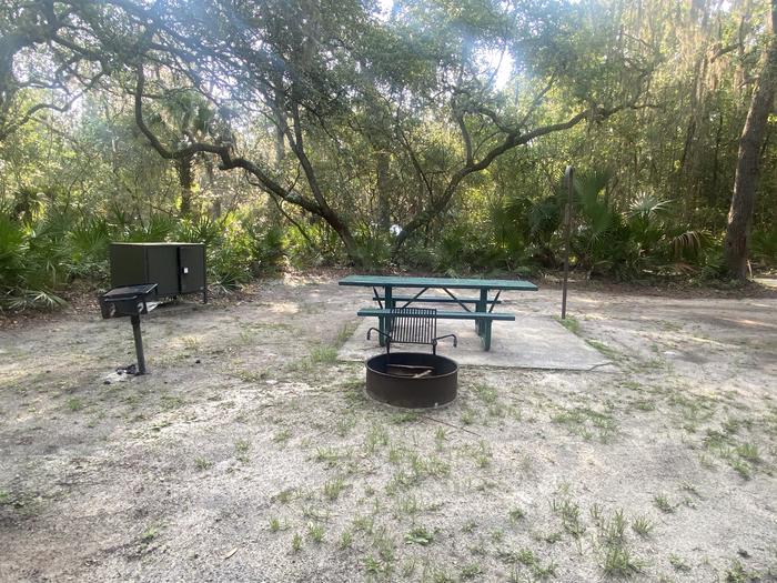 A photo of Site 30 of Loop Fore Lake at Fore Lake Campground with Picnic Table, Fire Pit, Shade, Food Storage, Lantern Pole