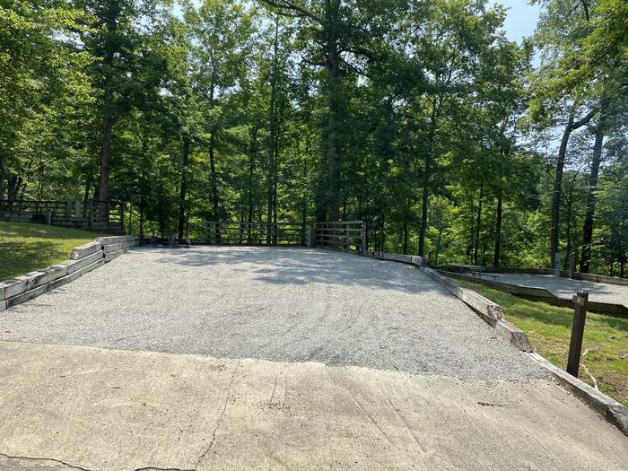 A photo of Site 03 of Loop CPOI at CUMBERLAND POINT CAMPGROUND with Boat Ramp, Picnic Table, Electricity Hookup, Fire Pit, Shade, Lantern Pole, Water Hookup
