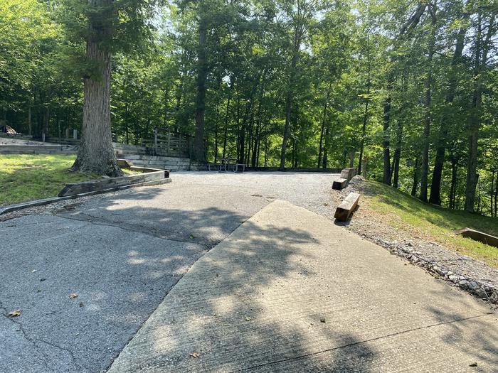A photo of Site 05 of Loop CPOI at CUMBERLAND POINT CAMPGROUND with Boat Ramp, Picnic Table, Electricity Hookup, Fire Pit, Shade, Lantern Pole, Water Hookup