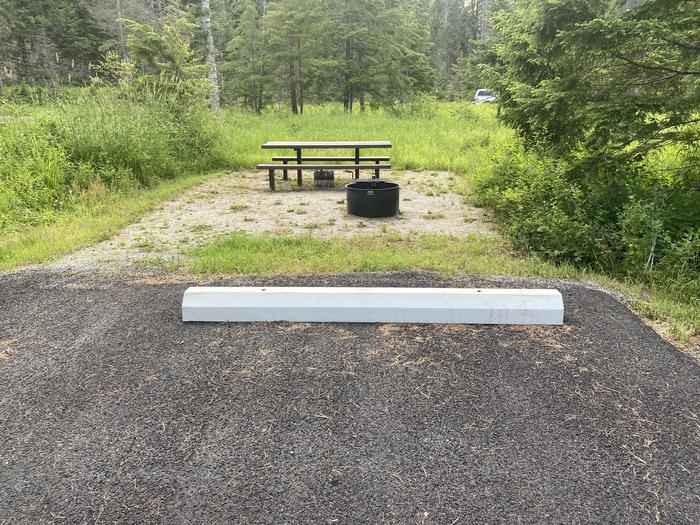 A photo of Site C043 of Loop C at KIT PRICE with Picnic Table, Fire Pit and Partial Shade.