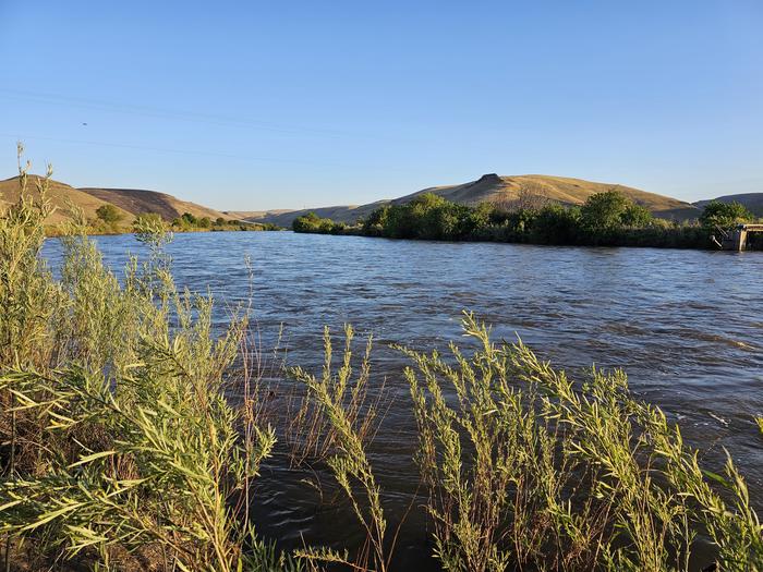 Near the John Day River Crossing at 8000 cubic feet per second.